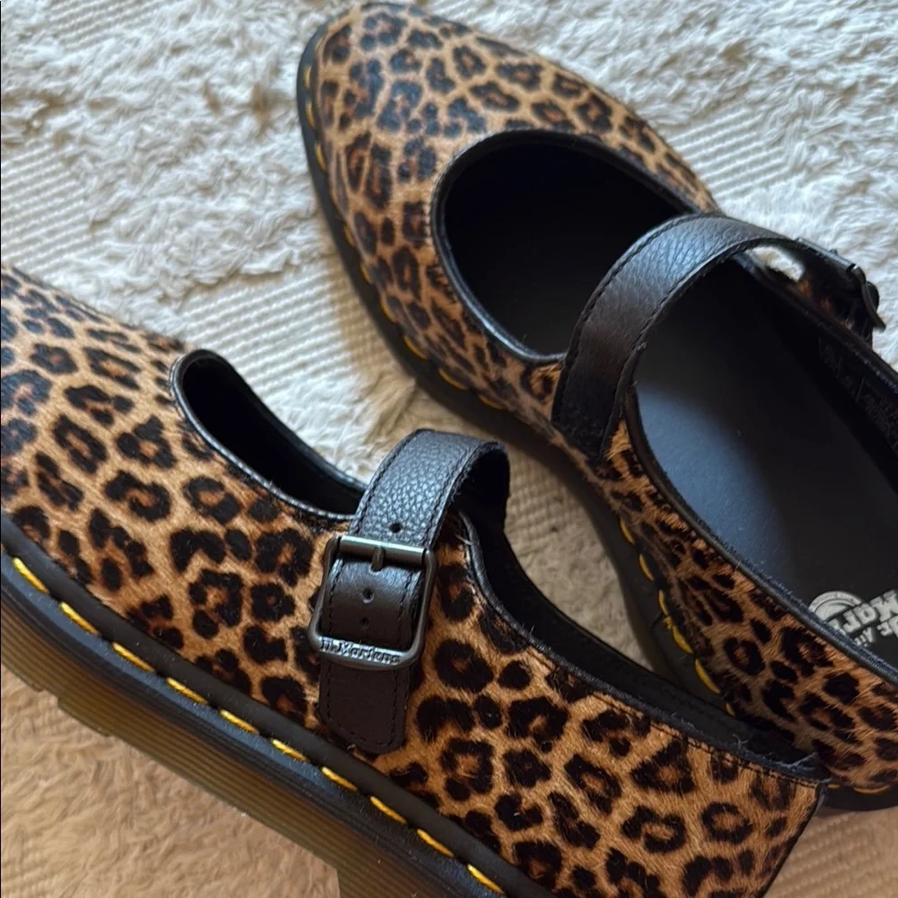 Dr. Martens Elphie Leopard Mary Janes